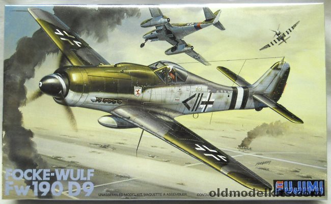 Fujimi 1/48 Focke-Wulf Fw-190 D-9 - III/JG54 Achmer October 1944 / VIII/JG2 Richthofen - (FW190D9), P-6 plastic model kit
